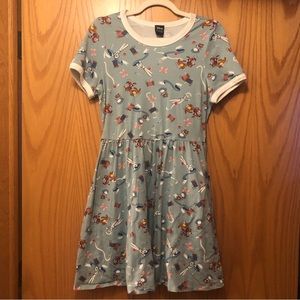 Her Universe Hot Topic Disney Cinderella Sewing Mice Ringer Dress Knee-length